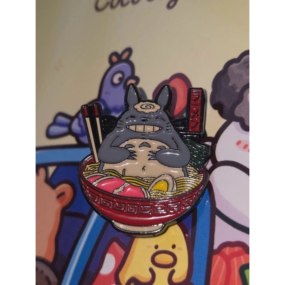 Totoro Studio Ghibli enamel Naruto ramen pin accessory